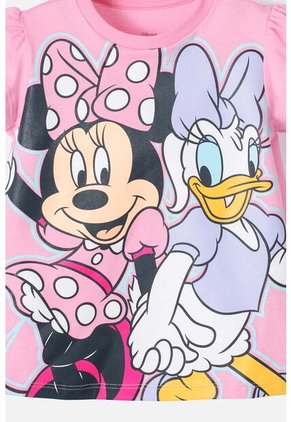 Pijama De Minnie Mouse Rosada Con Pantalón Largo Para Niña 2T A 5T 3T