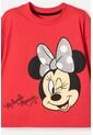 Camiseta De Minnie Mouse Manga Corta Rojo Para Niña 6 de Disney