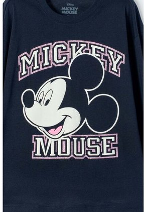 Buzo De Minnie Mouse Azul Estampado En Frente Para Niña 4