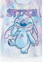 Camiseta De Stitch Multicolor Manga Corta Para Niña 2T A 5T 3T de Disney