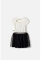 Vestido De Minnie Mouse Con Tull Marfil Para Niña 12 de Disney