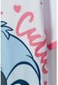 Camiseta De Stitch Blanca Estampada En Frente Para Niña 8 de Disney