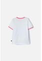 Camiseta De Stitch Blanca Estampada En Frente Para Niña 8 de Disney