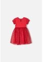 Vestido De Minnie Mouse Rojo Estampado En Frente Para Niña 2T A 5T 5T de Disney