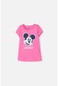 Camiseta De Mickey Mouse Manga Corta Rosada Para Niña 6 de Disney