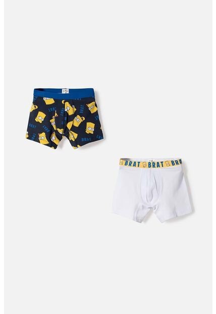 Pack X2 Boxer De Los Simpsons Multicolor Para Niño 10