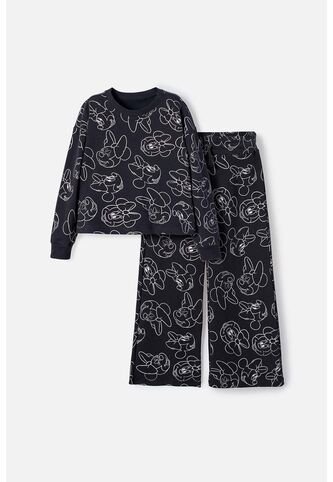 Conjunto De Minnie Mouse Negro Para Niña 12 Disney