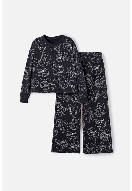 Conjunto De Minnie Mouse Negro Para Niña 12