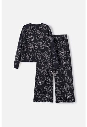 Conjunto De Minnie Mouse Negro Para Niña 12