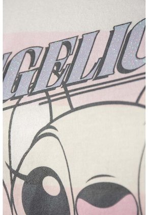 Camiseta De Lilo Y Stitch Oversized Fit Para Mujer XS