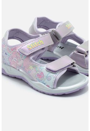 Sandalia Con Luces De Stitch Violeta Para Niña 24