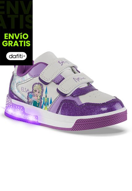 Tenis Luces Elsa Circue Mora Disney Para Niña