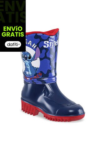 Botas Lluvia Gantu Stitch Azul-Rojo Para Niño Disney Disney