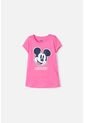 Camiseta De Mickey Mouse Manga Corta Rosada Para Niña 8 de Disney