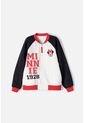 Chaqueta De Minnie Mouse Con Cierre Blanco Y Rojo Para Niña 10 de Disney