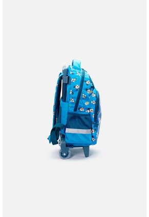 Morral De Mickey Mouse 14" Con Ruedas Azul Para Niño U