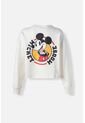 Buzo De Mickey Mouse Marfil Cerrado Para Mujer S de Disney