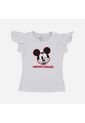 Camiseta De Mickey Mouse Manga Corta Blanca Para Niña 10 de Disney