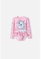 Vestido De Baño De La Gata Marie Rosado Manga Larga Para Niña 2t A 5t 5T de Disney