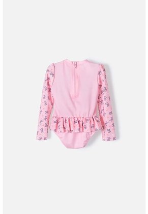 Vestido De Baño De La Gata Marie Rosado Manga Larga Para Niña 2t A 5t 5T