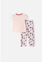 Pijama De Minnie Mouse Manga Corta Rosa Y Rojo Para Niña 2T A 5T 5T de Disney