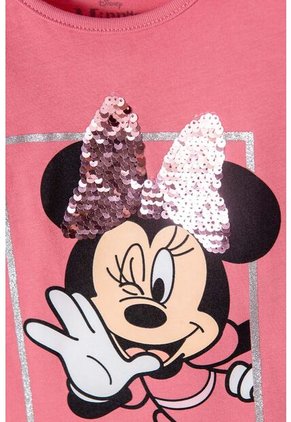 Camiseta De Minnie Mouse Rosa Viejo Manga Corta Para Niña 2T A 5T 4T