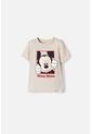 Camiseta De Mickey Mouse Manga Corta Beige Para Niño 2T A 5T 3T de Disney