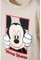Camiseta De Mickey Mouse Manga Corta Beige Para Niño 2T A 5T 3T de Disney