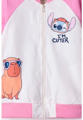 Chaqueta De Stitch Y Capybara Con Cierre Multicolor Para Niña 10