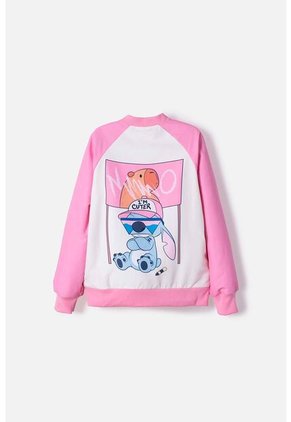 Chaqueta De Stitch Y Capybara Con Cierre Multicolor Para Niña 10
