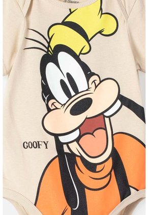 Body De Goofy Manga Corta Caqui Para Bebé Niño 12-18