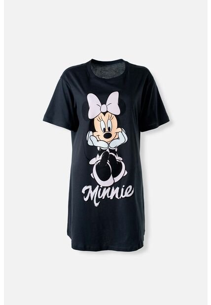 Pijama De Minnie Mouse Tipo Batola Gris Para Mujer M