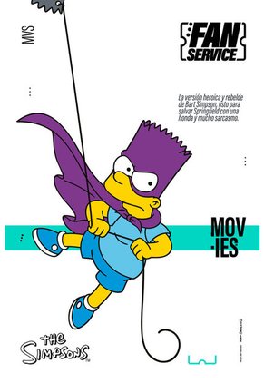 Camiseta De Los Simpson Regular Fit Para Hombre M