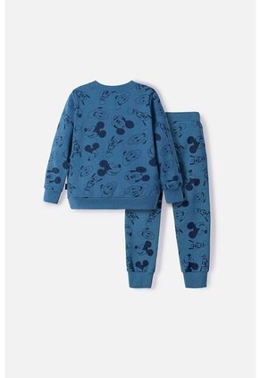 Conjunto De Mickey Mouse Azul De Pantalón Largo Para Niño 2T A 5T 3T