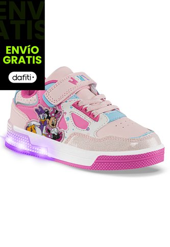 Tenis Con Luces Mouse Esker Rosa Disney Para Niño Disney