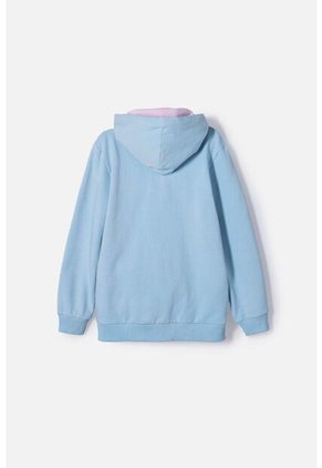 Buzo De Stitch Y Capybara Con Capucha Azul Para Niña 8
