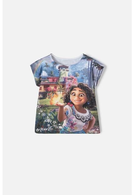 Camiseta De Encanto Multicolor Estampada Para Niña 2T A 5T 3T