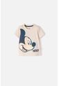 Camiseta De Mickey Mouse Manga Corta Almendra Para Bebé Niño 3-6 de Disney