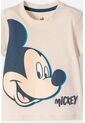 Camiseta De Mickey Mouse Manga Corta Almendra Para Bebé Niño 3-6 de Disney