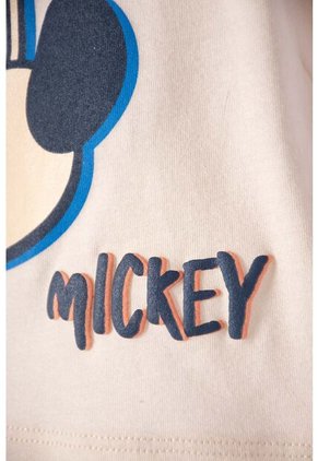 Camiseta De Mickey Mouse Manga Corta Almendra Para Bebé Niño 3-6