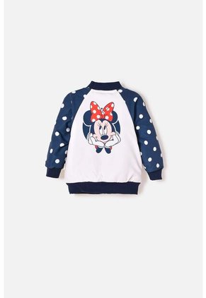 Chaqueta De Minnie Mouse Con Cierre Multicolor Para Bebé Niña 9-12