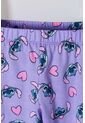 Pijama De Stitch Multicolor De Manga Corta Para Niña 2T A 5T 4T de Disney