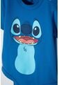Body De Stitch Con Gorro Azul Para Bebé Niña 18-24 de Disney