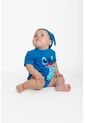 Body De Stitch Con Gorro Azul Para Bebé Niña 18-24 de Disney