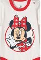 Body De Minnie Mouse Manga Corta Marfil Para Bebé Niña 12-18 de Disney