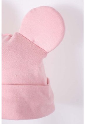 Set Primer Día De Minnie Mouse Marfil Y Rosado Estampado Para Bebé Niña 0-3