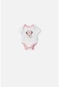 Set Primer Día De Minnie Mouse Marfil Y Rosado Estampado Para Bebé Niña 0-3 de Disney
