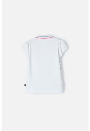 Camiseta Tipo Polo De Stitch Blanca Tipo Polo Para Niña 4