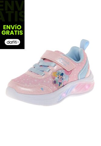 Zapatos Deportivos Con Diseño De Minnie Para Niña Pequeña Rosa Disney 210621 Disney