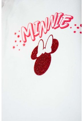 Chaqueta De Minnie Mouse Con Cierre Marfil Y Rojo Para Niña 2T A 5T 3T